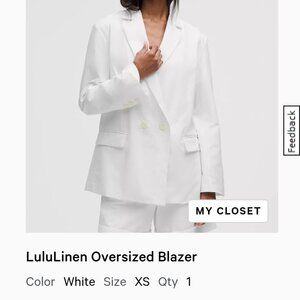 lululemon LuluLinen Oversized Blazer